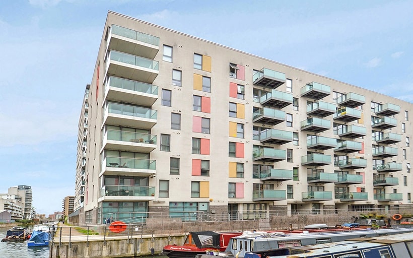 Abbotts Wharf adjacent to Limehouse Cut Canal in Poplar E14