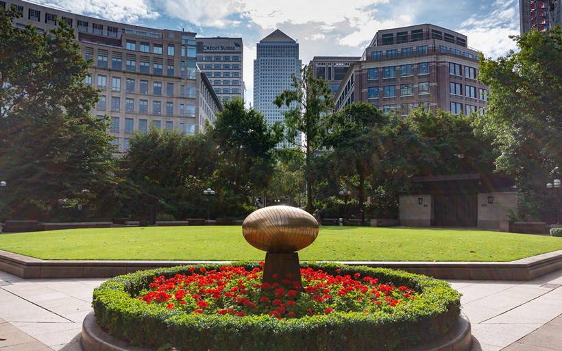 Canary Wharf is a global business hub