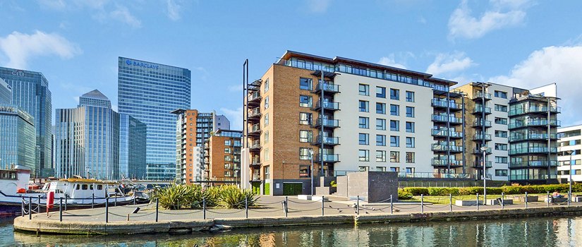 Boardwalk Place development near Canary Wharf E14