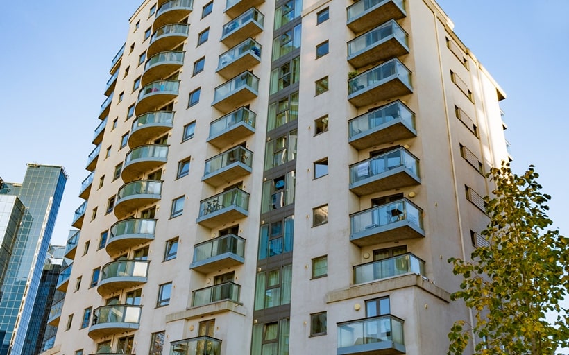 City Tower development of apartments near Canary Wharf