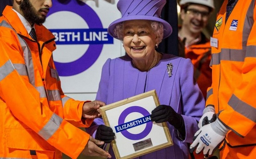 Queen Elizabeth II & Crossrail the Elizabeth Line