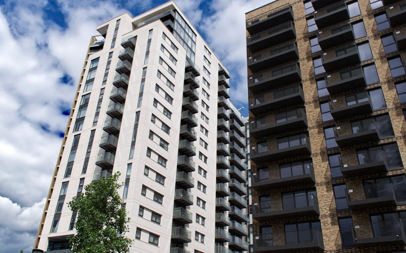 Apartment buildings in Elephant & Castle