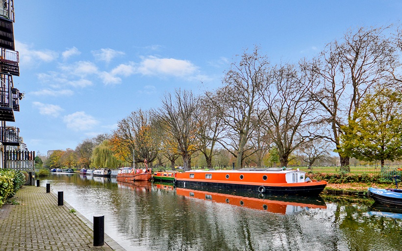 Empire Wharf is adjacent to the Hertford Union Canal