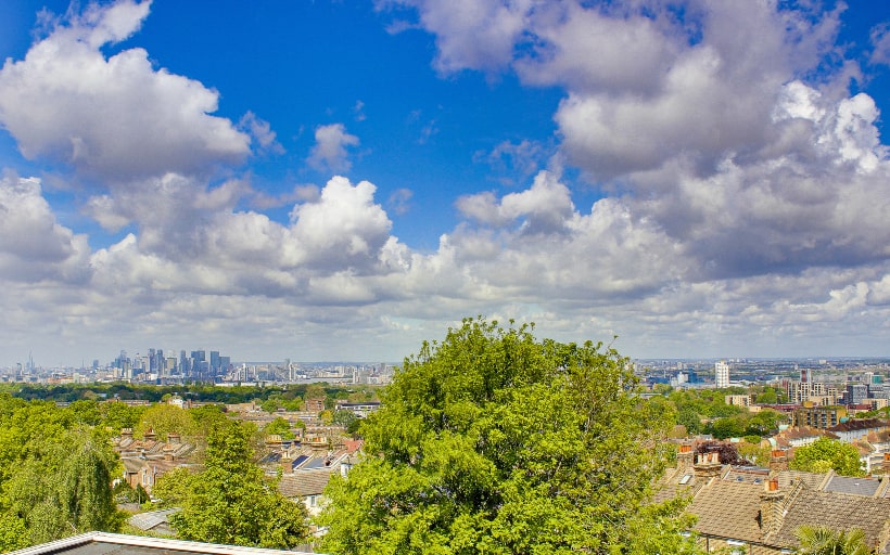 Apartment view from Furze Lodge SE18 across London