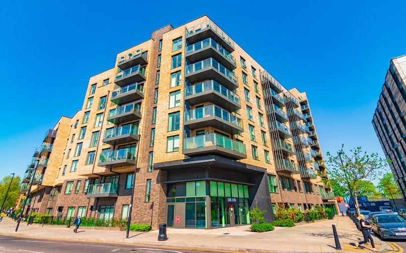 Banbury Point apartment building in the Lansbury Square development