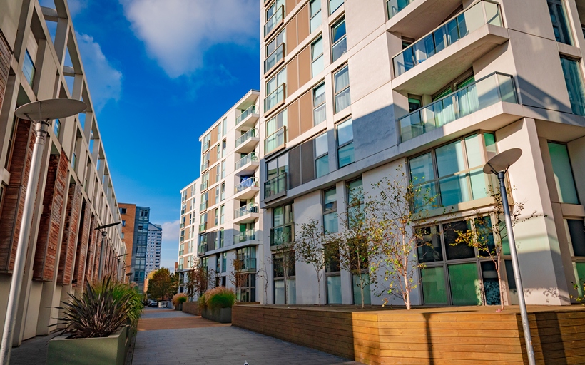 Lanterns Court development of apartments in Isle of Dogs E14