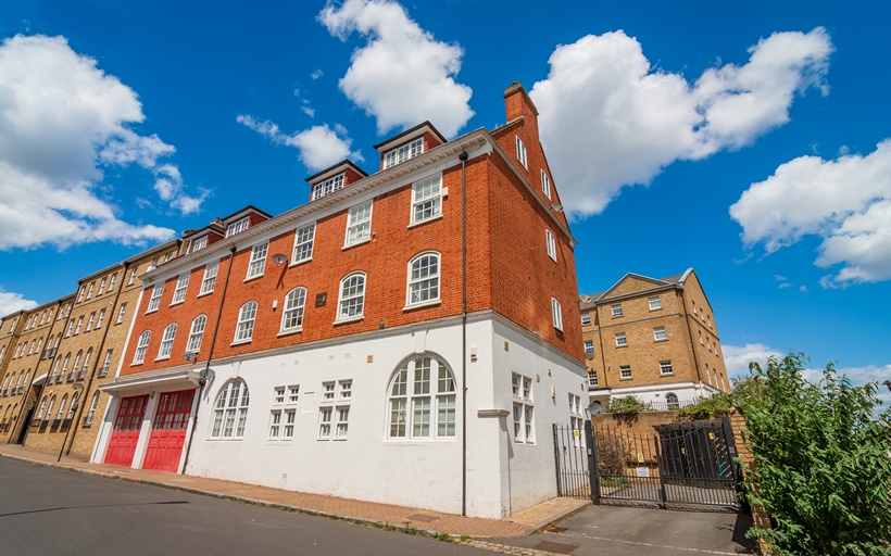 Old Fire Station Court development of apartments in Rotherhithe SE16