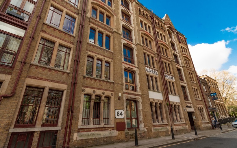 Olivers Wharf pictured from Wapping High Street
