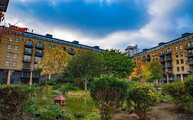 Providence Square communal water gardens