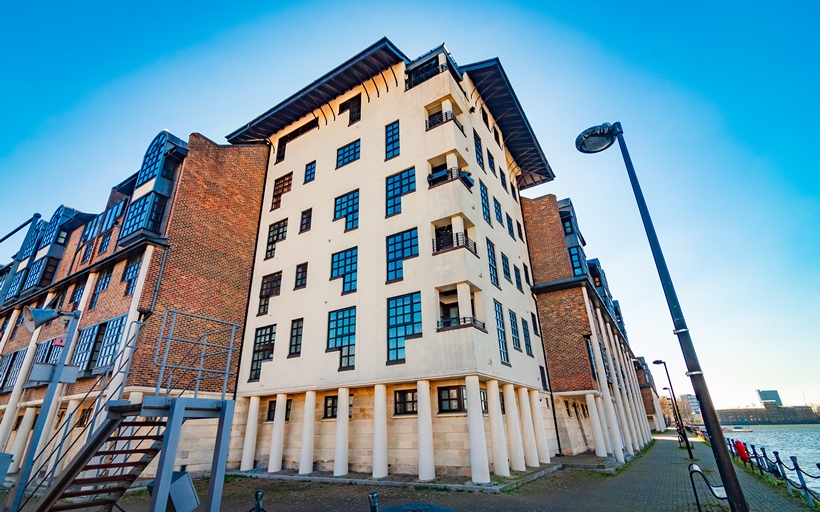 Swedish Quays SE16 development adjacent to Greenland Dock