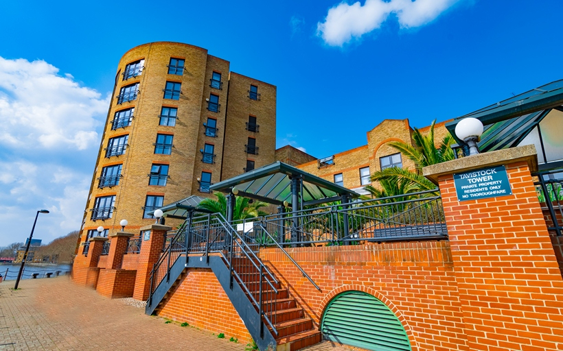 Tavistock Tower and Russell Place development of apartments in SE16