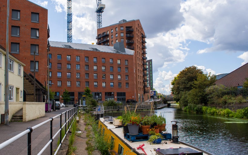 Three Waters, where the Limehouse Cut, River Lea and Bow Creek meet.