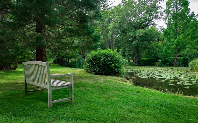 The communal gardens of Wilberforce Court in Keston BR2