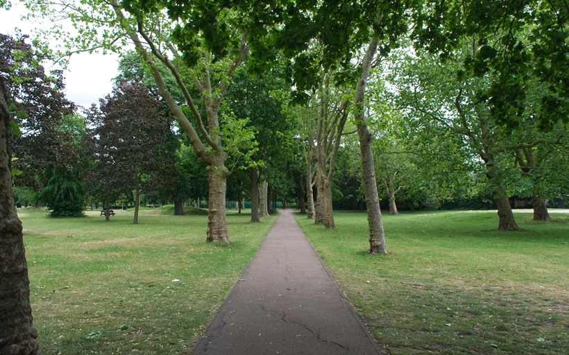The greenery of West Ham Park E13