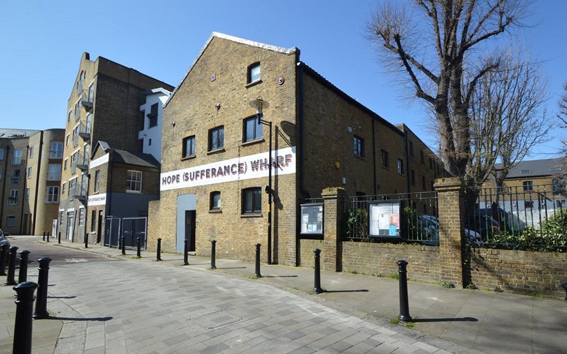 Hope Wharf pictured from Saint Marychurch Street SE16