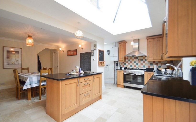 A modern fitted kitchen is tempting for buyers